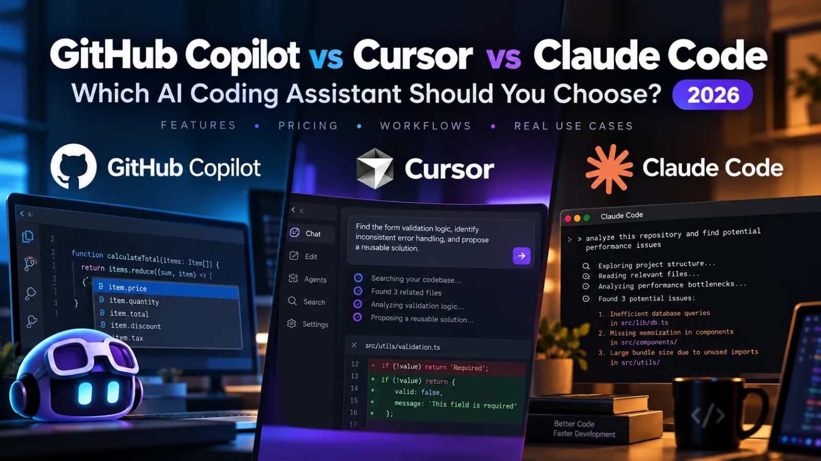 GitHub Copilot vs Cursor vs Claude Code (2026): Which AI Coding Assistant Should You Choose?