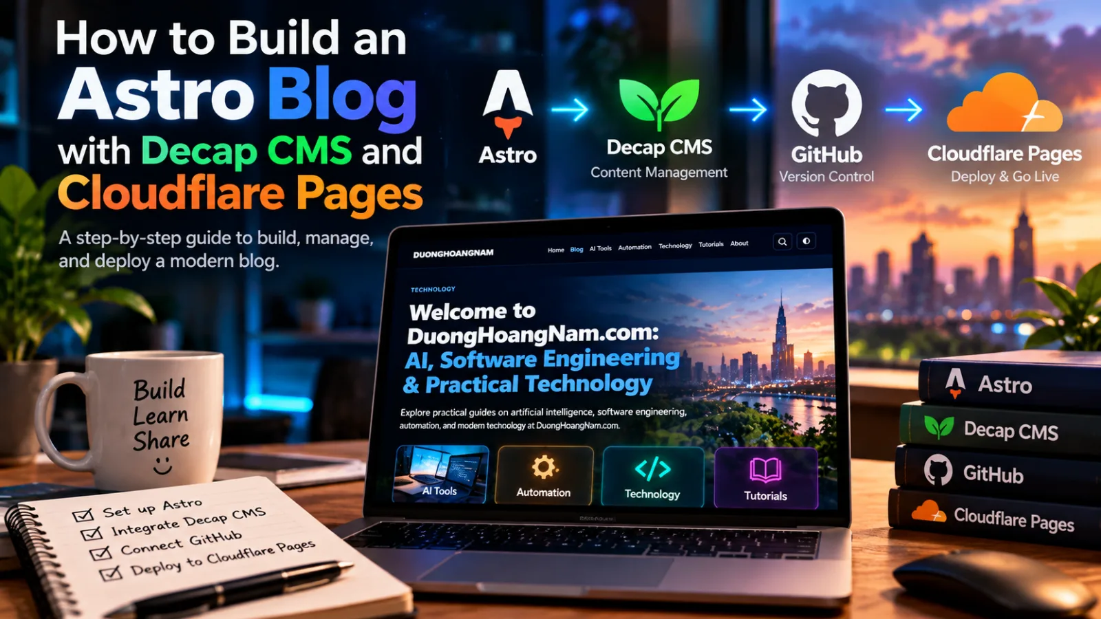 How to Build an Astro Blog with Decap CMS and Cloudflare Pages